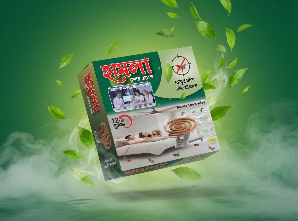 হামলা মশার কয়েল | Hamla Mosquito Coil | কার্যকর মশা প্রতিরোধক কয়েল | Musa Chemical Bangladesh Limited